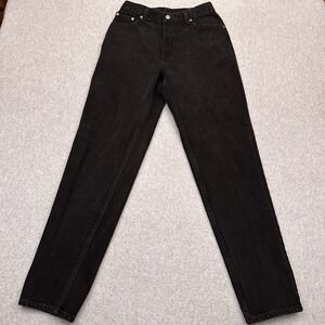 Vintage Levi's 550 Jeans Womens 10L Black Relaxed Tapered High Rise Mom 90s